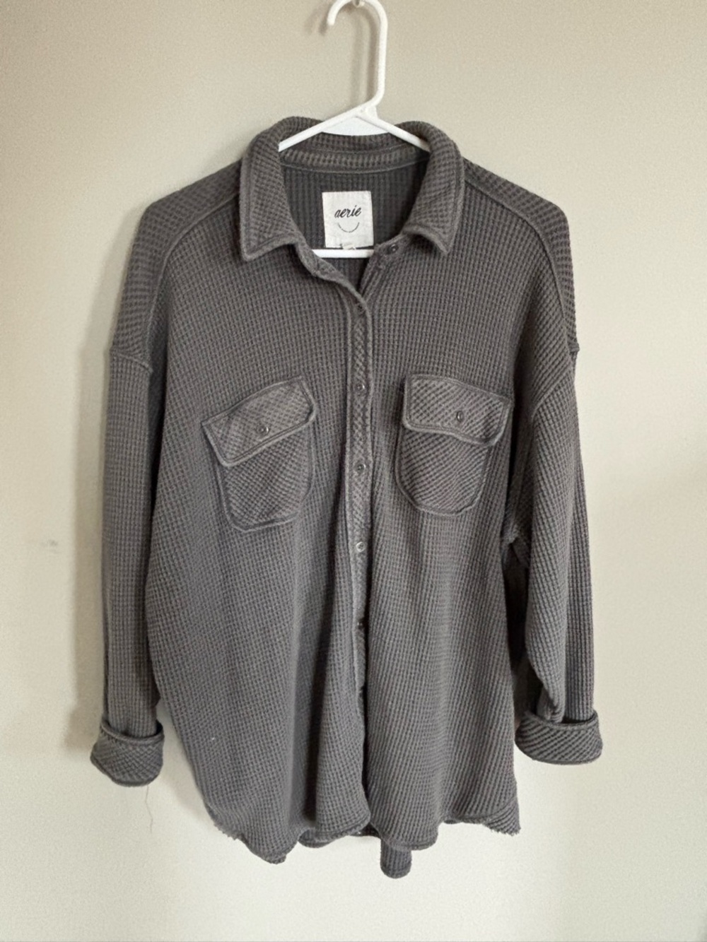 Aerie LumberJane Waffle Knit Shirt - Picture 2 of 3
